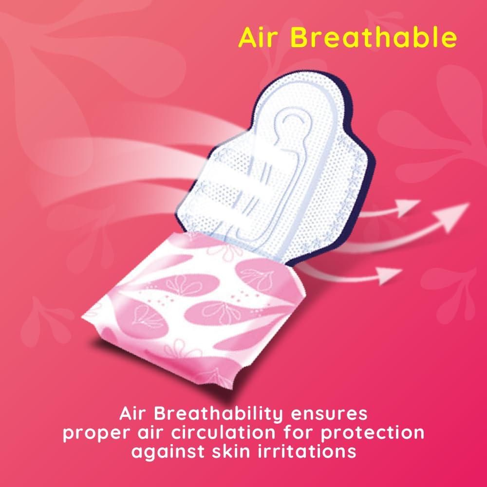 Bella Bella Classic Comfort Maxi Drai Pads/Sanitary Napkins For Women, Maximum Dryness, 28 Cm Long With Wings, For Rash Free Period, Suitable For Heavy Flow, Disposable Wrap, Size Xl, Pack Of 1, 20 Pcs