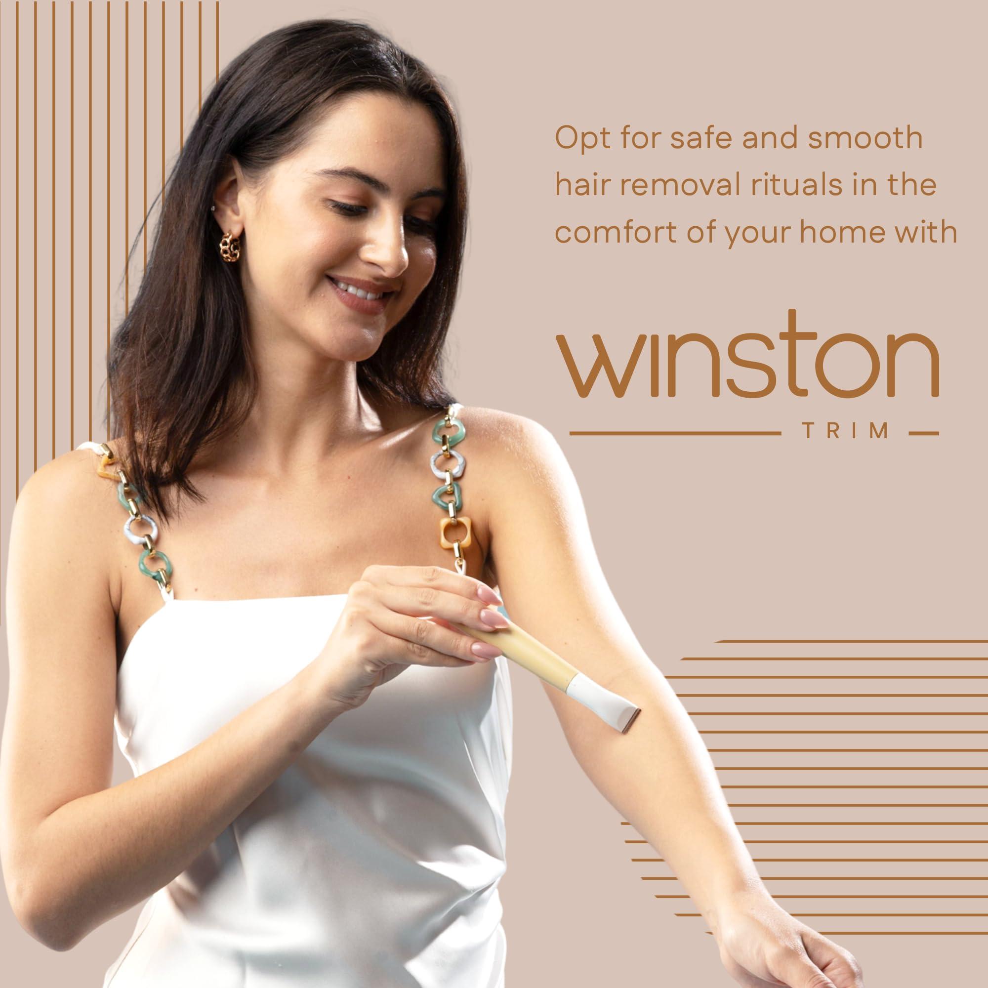 WINSTON Winston Rechargeable Electric 3-in-1 Full Body and Bikini Trimmer for Women - 90 Min, Safe for Sensitive Area, Multi-Grooming Eyebrow Trimmer, Body and Bikini Trimmer - 1-Year Warranty