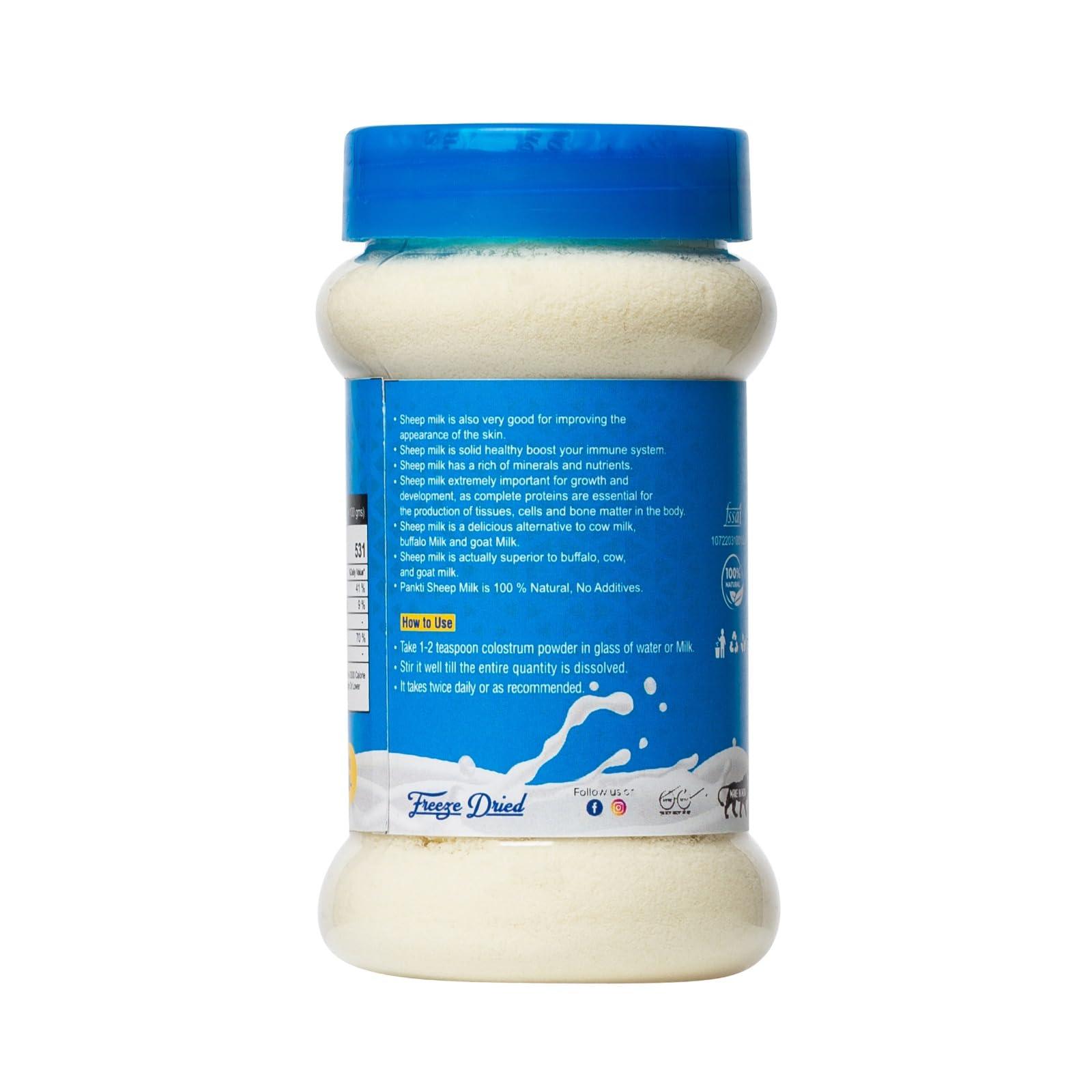 Pankti Pankti Freeze Dried Sheep Milk Powder (No Artificial Colors or Flavors, No Preservatives or Additives) 100 Gm (Pack Of 1)