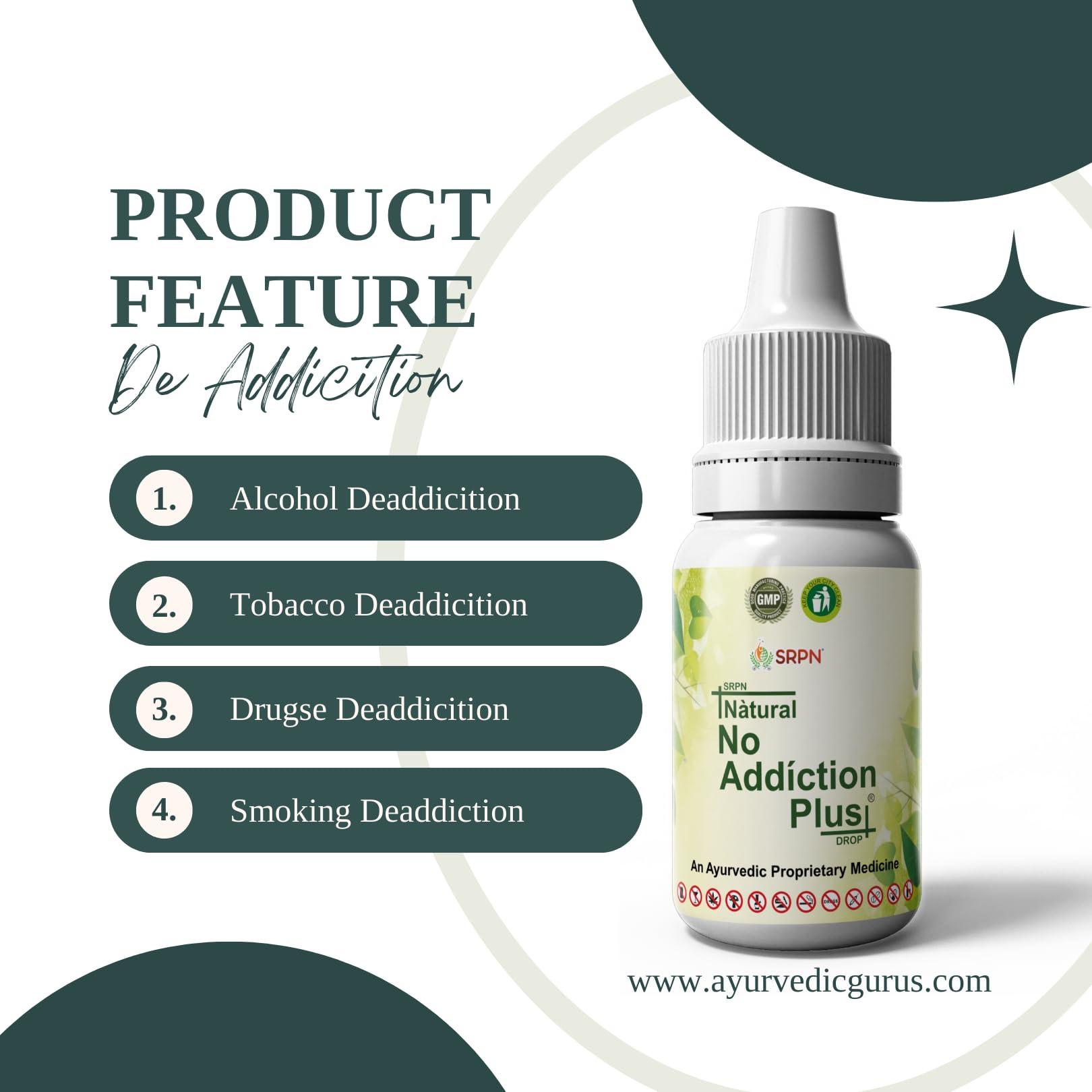 TRIBACARE No Addiction Plus Drop Ayurvedic Deaddiction Medicine for Alco hol Ban Addiction Killer 150ml