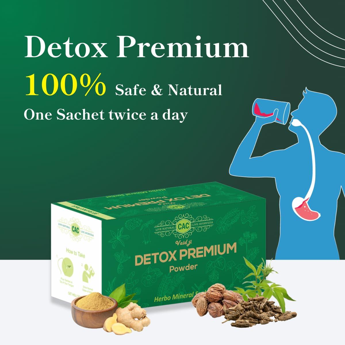 CHANDIGARH AYURVED CENTRE DrVaid Ji - Detox Premium Powder (30 Sachet)