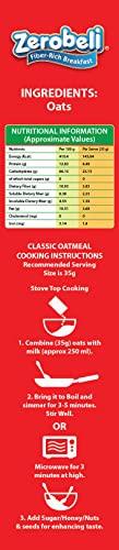 Zerobeli Zerobeli 100% Natural Wholegrain Porridge Oats 1kg - No Preservatives|High in Fiber & Protein|Rich in Antioxidants|