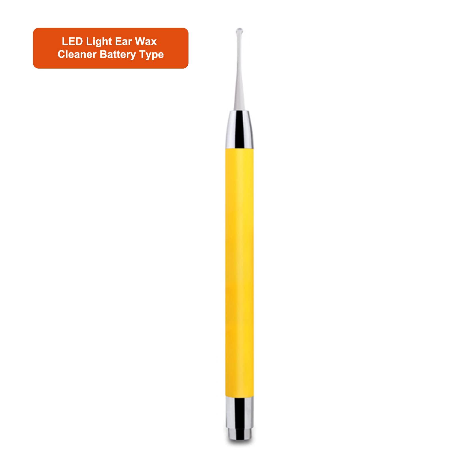 AIXING Baby Ear Wax Cleaner LED Light Ear Cleaning Earpick Earwax Remover Lnous Ear Curette Light Spoon Health for Adults & Kids