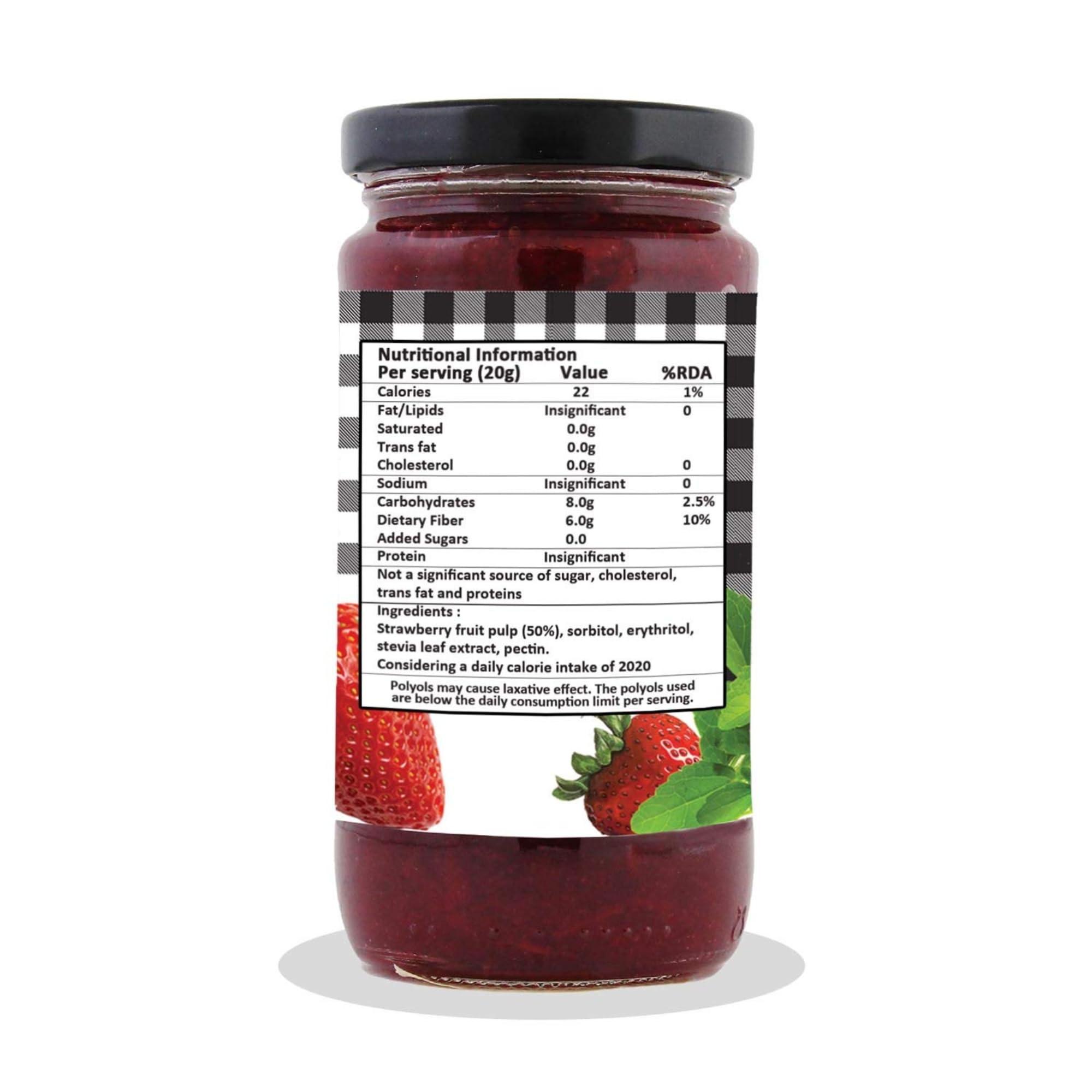VISTEVIA Vistevia Sugar Free Mixed Fruit Jam & Strawberry Jam, Diabetic and Keto Friendly - Sweetened Naturally with Stevia, More Than 60% Fruit Content - Tastes Delicious - Pack of 2 (400 * 2 GM)