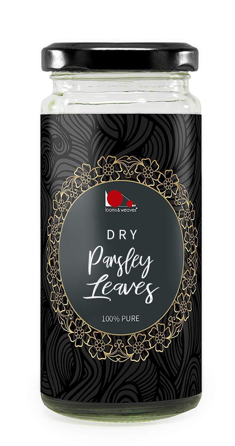 looms & weaves 100% Pure & Natural Freeze Dried Parsley Leaves - 25 gms (Special Grade Seasoning Herb)