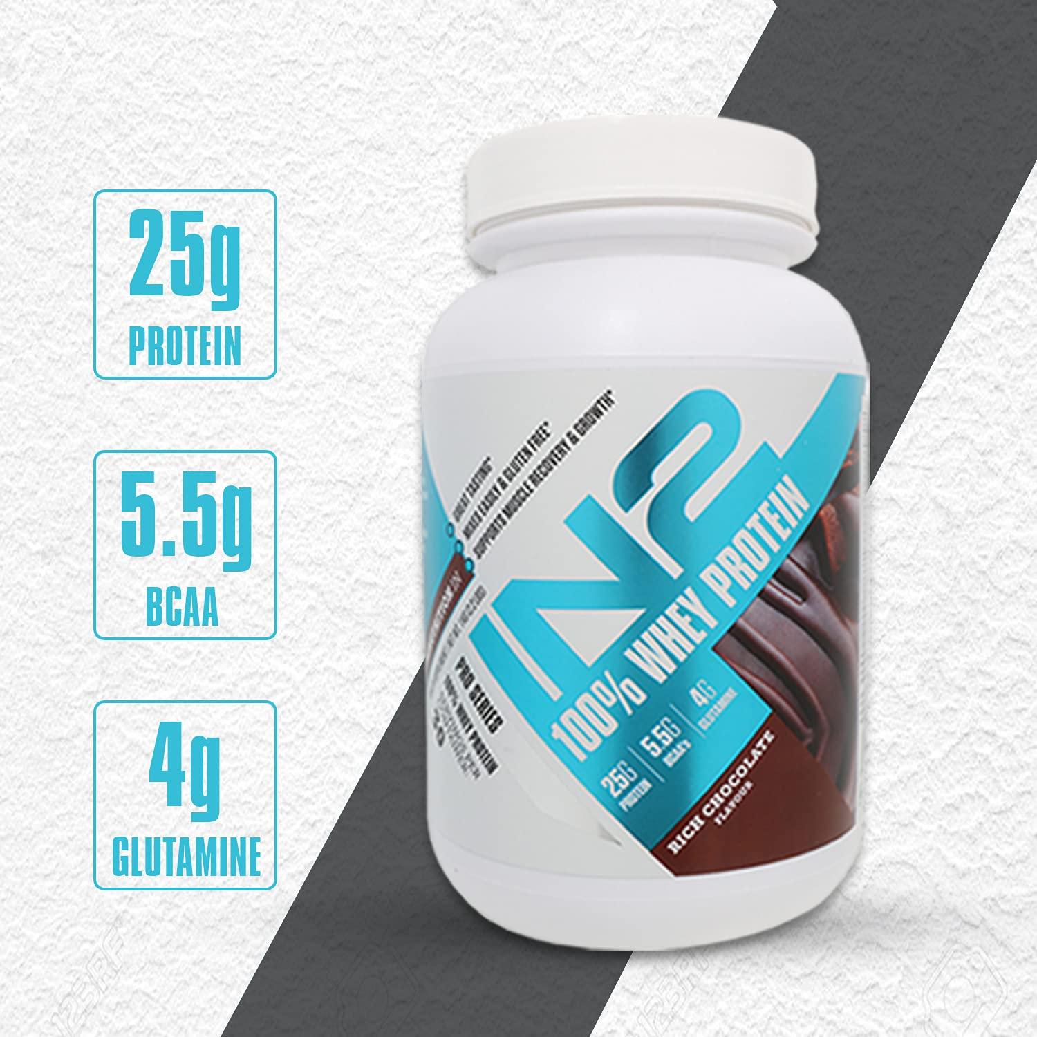 IN2 IN2 100% Whey Protein (1 kg (Pack of 1), Chocolate)