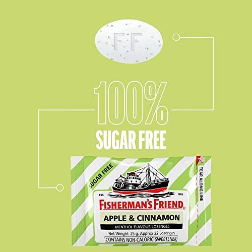 Fisherman's Friend Fisherman's Friend Sugar Free Mouth Freshener - Apple & Cinnamon - Fresh and Fruity Lozenges 25g (Pack of 24)
