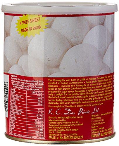 KC Das KC Das Rossogolla (20 Pieces) 900gm Can.