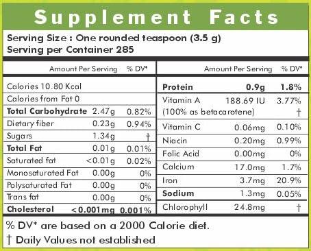 HERBAL HILLS Herbal Hills Wheatgrass Powder (1000 Gram Pack of 1)