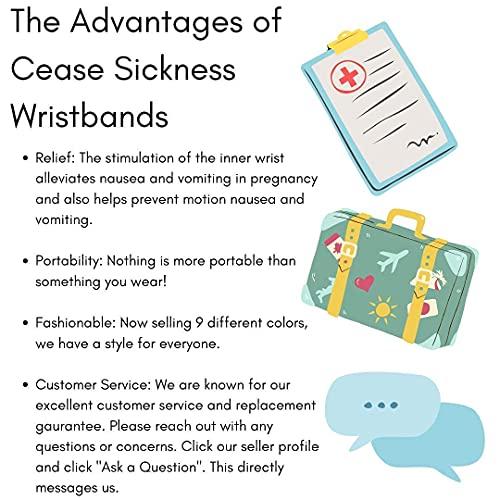Cease Sickness Cease Sickness, Moonstone Morning Sickness Wristband, Mermaid Glass, Crystal Motion Sickness Bracelet, Helps Ease Car Sickness, Seasickness, Dizziness, Nausea from Being Pregnant or Traveling