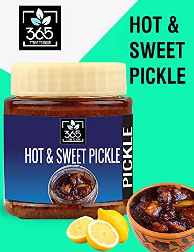 365 STORE TO DOOR 365 STORE TO DOOR Hot & Sweet Lime Pickle, 500 g | Meetha aur Tikha Nimbu Ka Achar | Homemade, No Preservatives, No Oil | 100% Pure & Hygiene | Ready to Eat