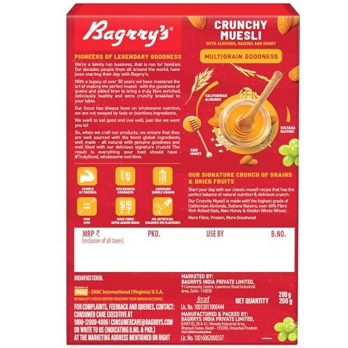 Bagrry's Bagrry Museli - Crunchy, 200g Box
