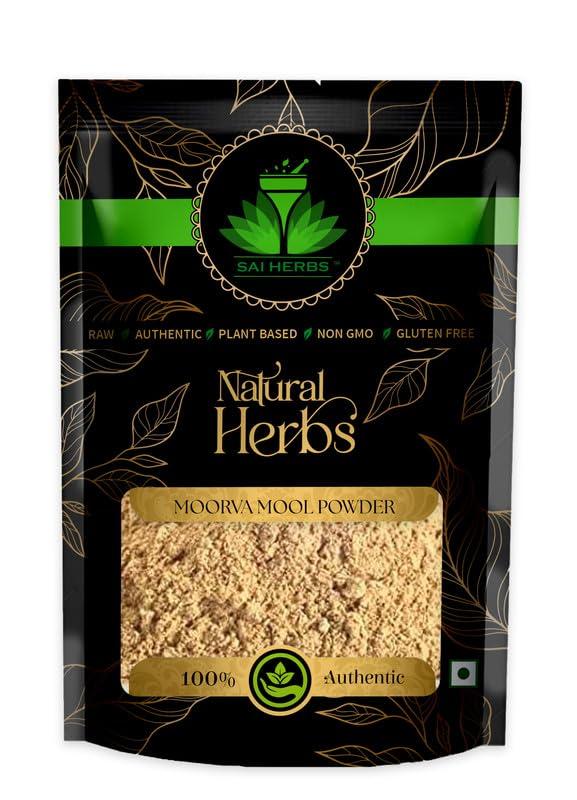 SAI HERBS SAI HERBS Moorva Mool Pure Siddha Churan - Murva Mool Siddha Churan - Marsdenia tenacissima (100 Grams)