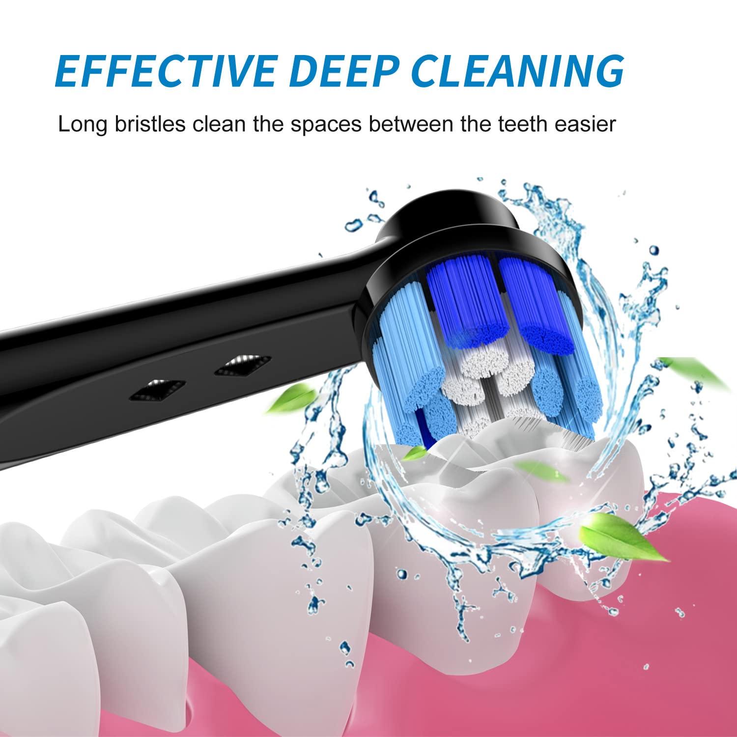 FREZAHN 8pcs Replacement Toothbrush Heads Compatible with Oral B Electric Toothbrush - Replacement Toothbrush Heads Compatible with Braun Oral B Toothbrush