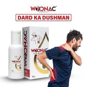 WOONAC Woonac Ayurvedic Body Pain Relief Oil - 50ml | Quick & Long-Term Relief for Arthritis, Joint, Back Strengthens Nerves & Muscle Pain