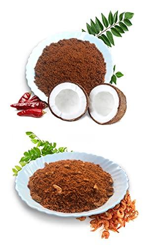 SOYAAS SOYAAS Homemade PRAWN Chutney Powder 200G+Coconut Chutney Powder 200G_Combo