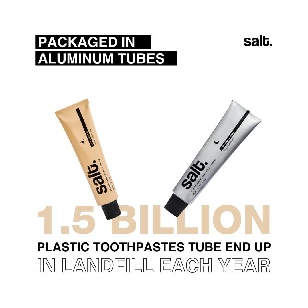 Salt Salt Dawn Day & Dusk Night Toothpaste Combo with Squeezer Key | Ultimate Care | 280 g