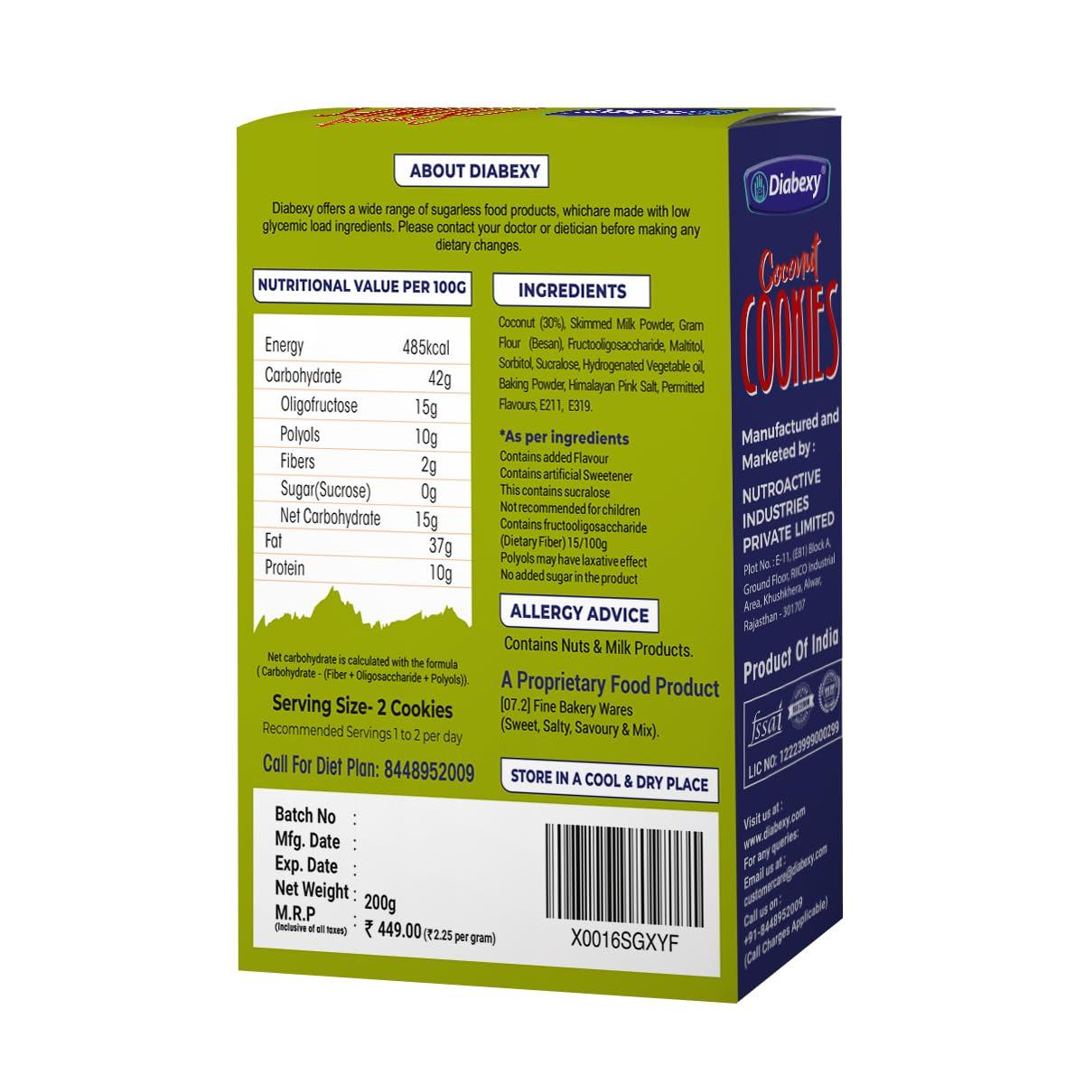 diabexy Diabexy Cookies Gift Pack| Cookies Combo| Almond| Coconut| Jeera| | Healthy Cookies Gift Hamper for Diabetics