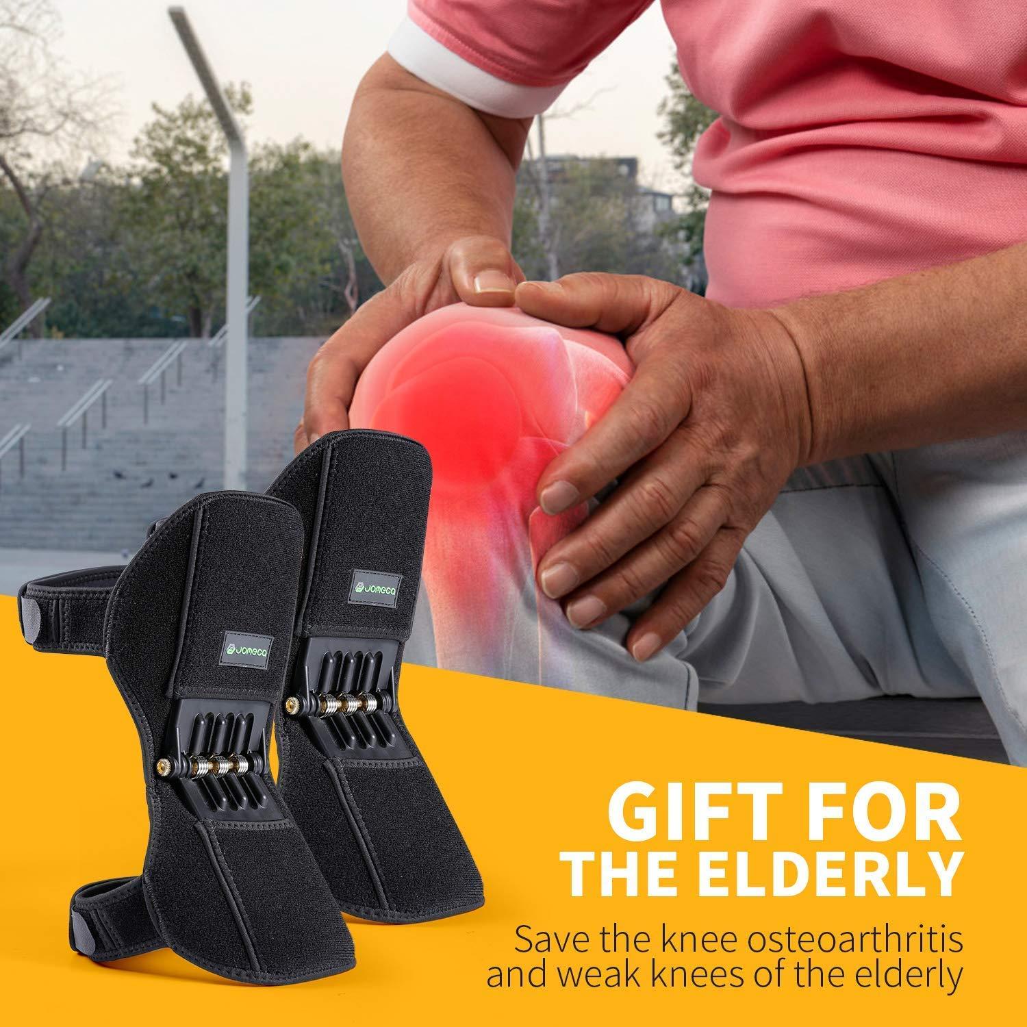 NEAR STOP NEAR STOP Power Knee Booster, Knee Brace Lift Joint Support Knee Pads Upgrade Spring Brace Rebound Booster,Power Knee Stabilizer Protector Band for Mountaineering Deep Care Squat Gym Training