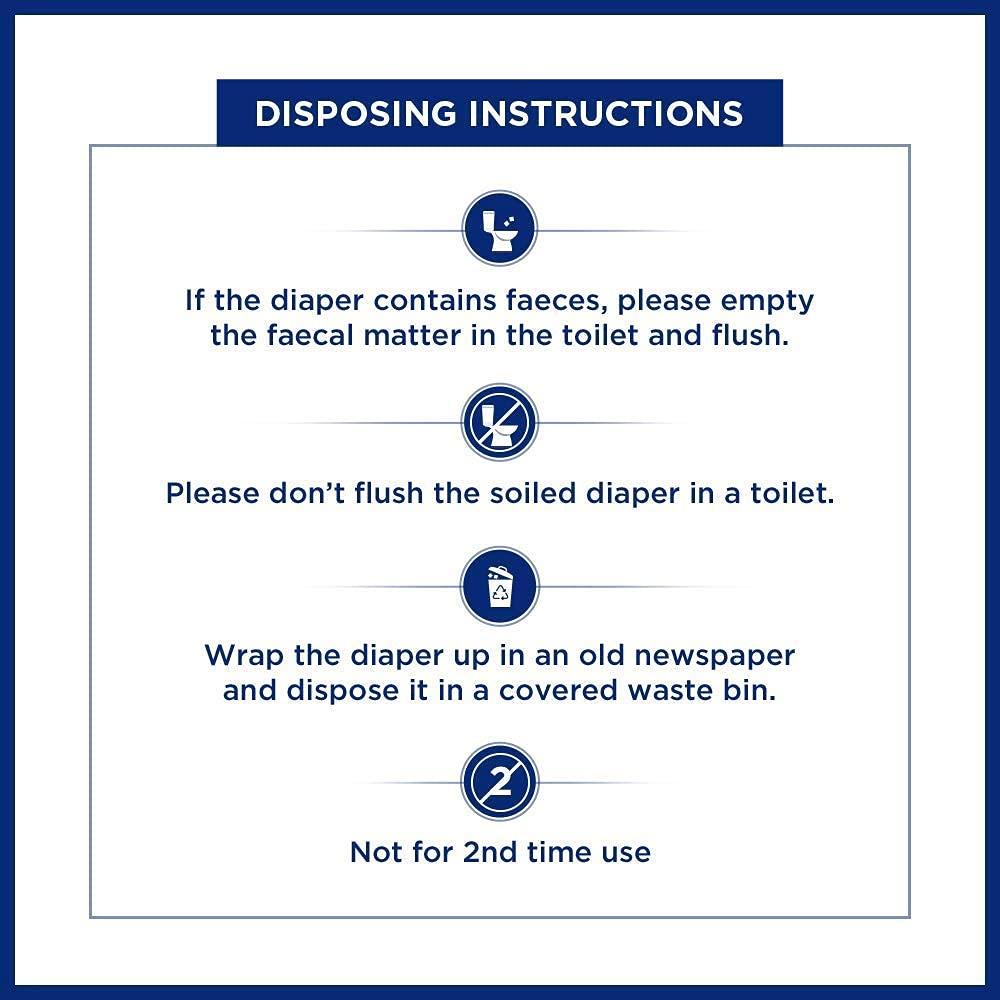 SURGICOMFORT SURGICOMFORT Adult Diaper Tape Style, Medium (60-110 cms), Waist Size (24"- 43") - Pack of 30 pcs For Unisex (30)