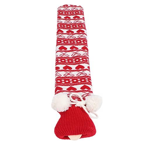 Meiyya Hot Water Bottle, Safe 1L Foldable Portable Soft Flexible Hot Water Bag with Knitted Cover for Neck Waist for Abdomen for Men Women(Butterfly)