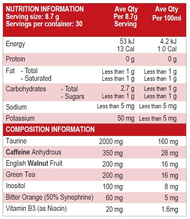International Protein International Protein War Hammer Pre Workout Dietary Supplement, 30 Servings (Peach Orange)