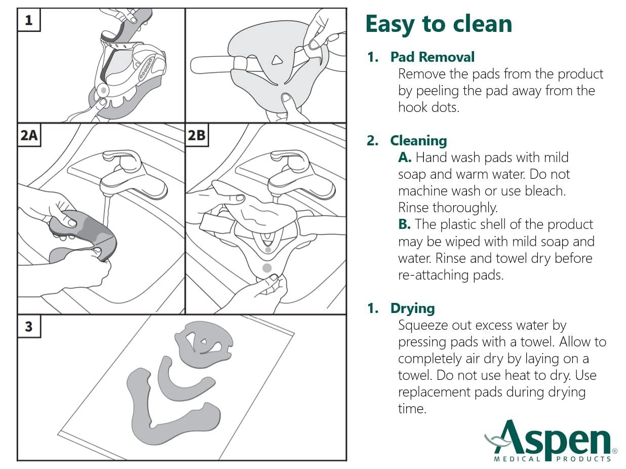 Aspen Medical Aspen Vista Collar Adult Neck Brace Replacement Pads Made by Aspen Medical Products