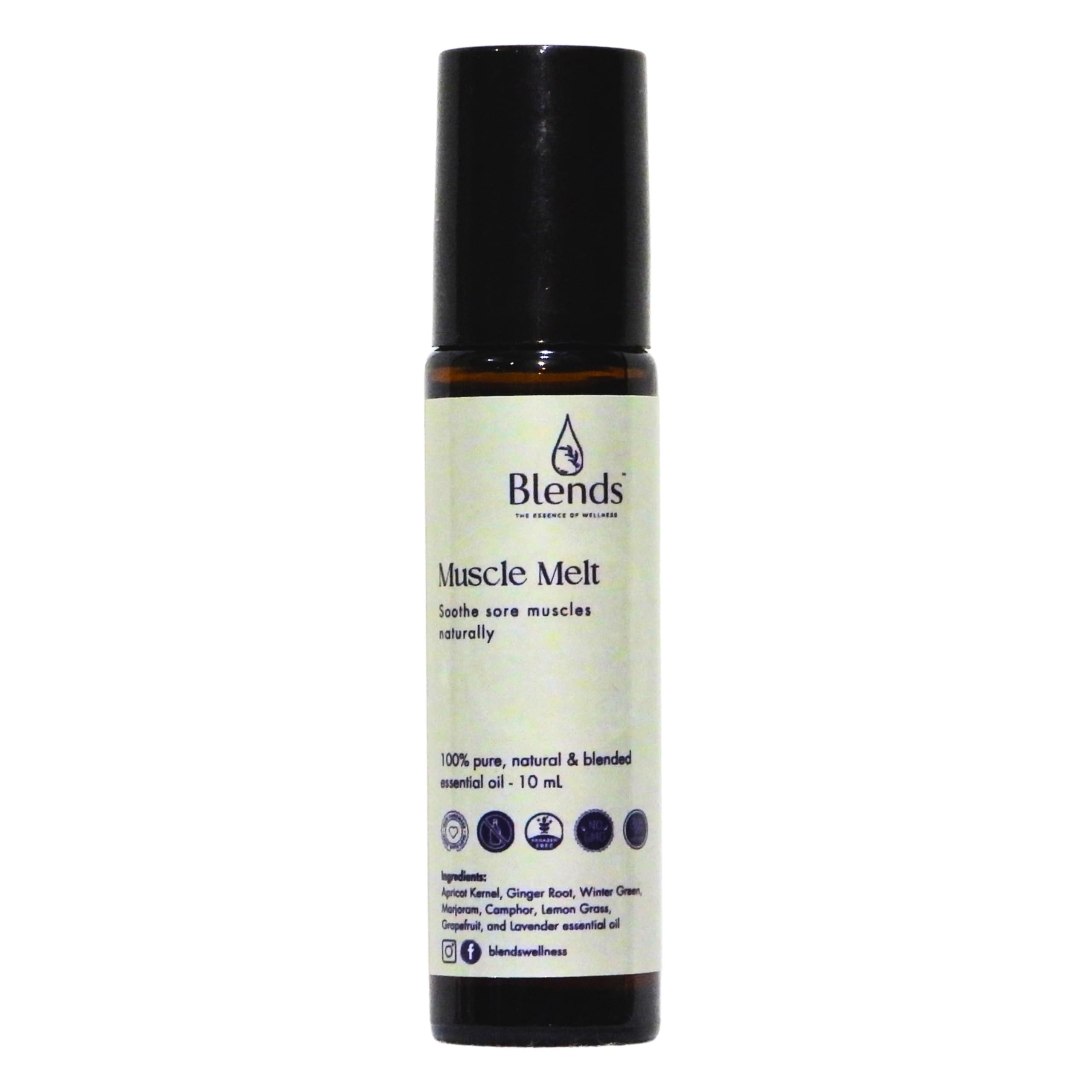 BLENDS BLENDS Muscle Melt Pain Relief Oil for Soreness, Full Body Ache Soothening Roll-on 15 ML