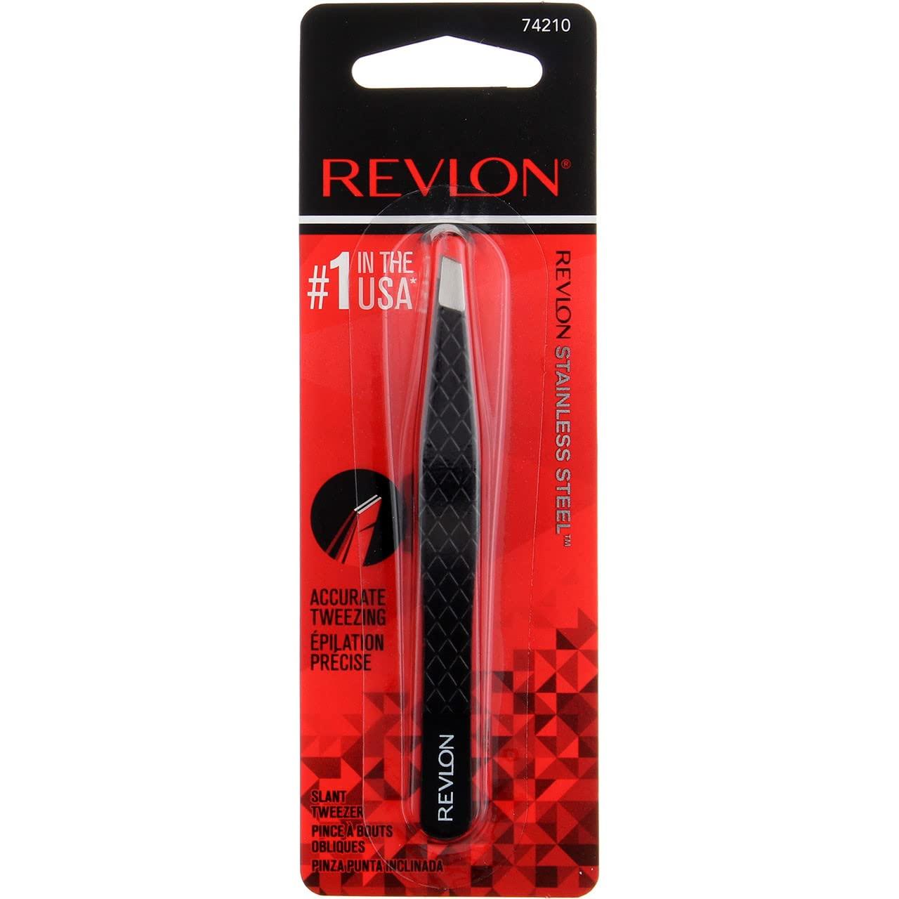 REVLON Revlon Expert Tweezer, Slant Tip (Pack of 3)