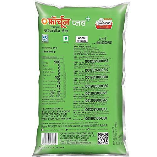 Fortune Plus Fortune Plus Soyabean Oil, 1 Liter