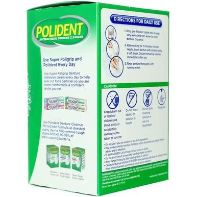 Polident Polident Smokers, Antibacterial Denture Cleanser 84 ea (Pack of 2)