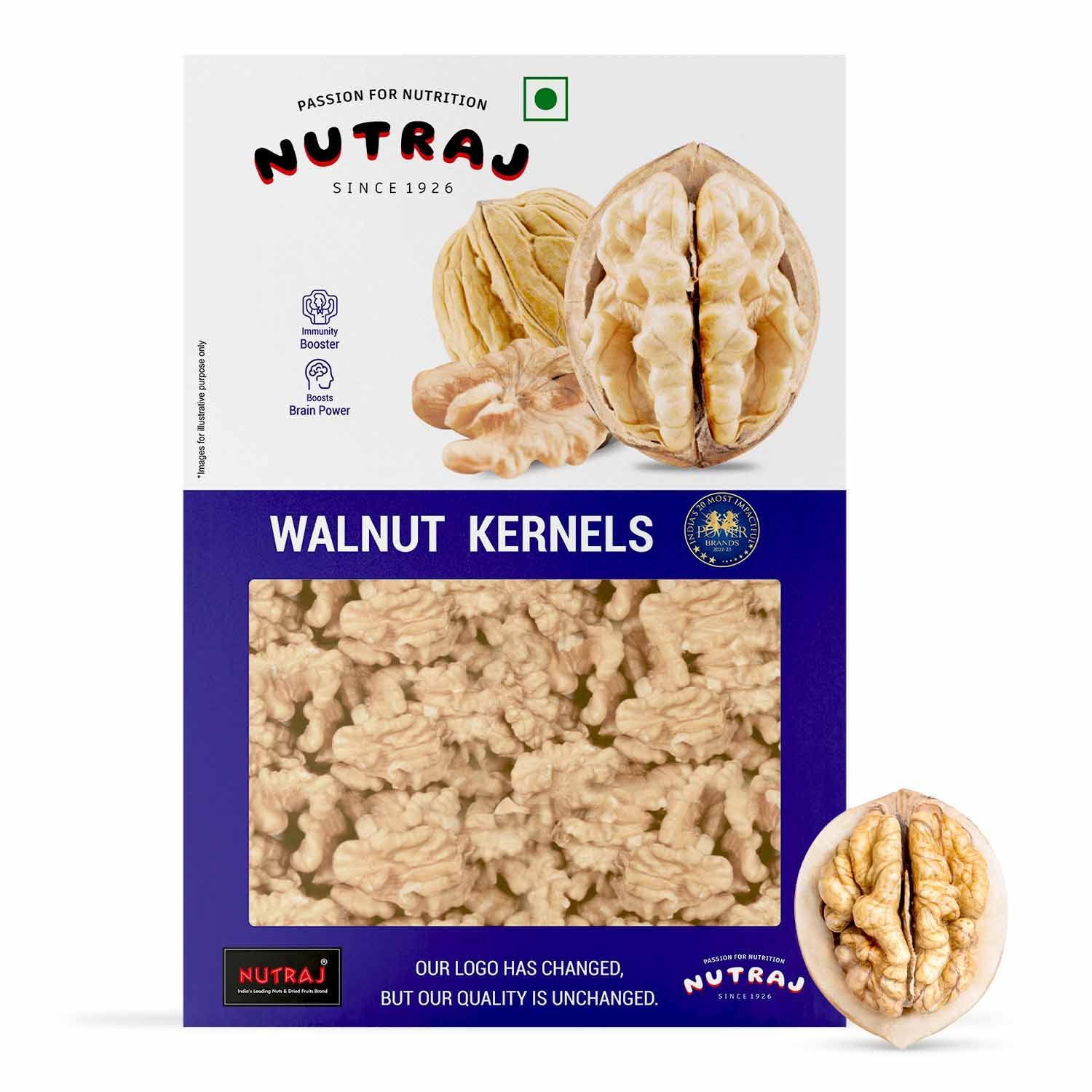 Nutraj Nutraj Walnut Kernels 500g | Akhrot giri | walnut kernels | Low Cholestrol | No Added Preservatives | for Baking & Cooking | walnut giri | | Delicious & Crunchy Walnut Giri | High in anti oxidants| Rich In Omega-3 Fatty Acids