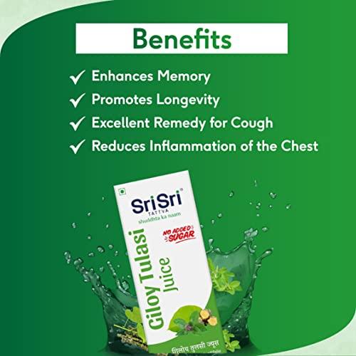 Sri Sri TATTVA shuddhta ka naam Sri Sri Tattva Giloy Tulsi Juice, 1L