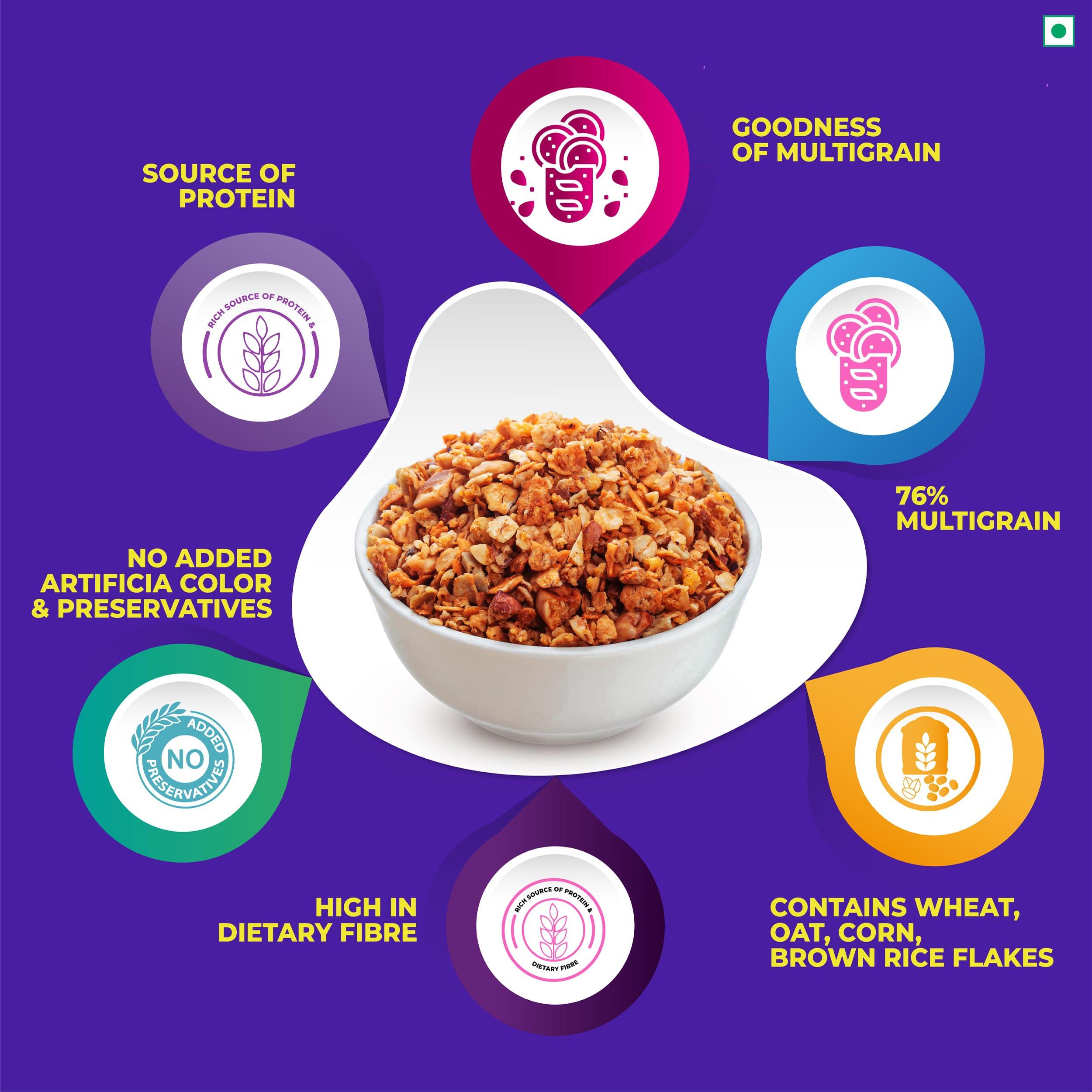 KWALITY Kwality Corn Flakes Almond&Honey & Muesli Fruit N Nut 1Kg Jar