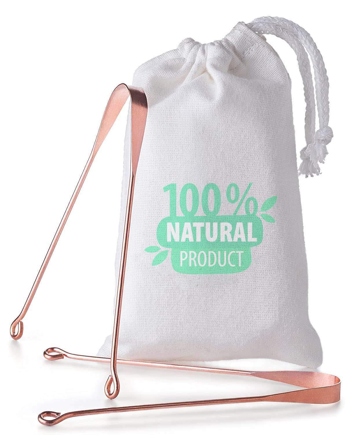 Daksh-e-store The Dirt All Natural Antimicrobial copper tongue cleaner - Plastic Free Pure Copper Tongue Cleaner | Flexible Dental Tongue Scraper to copper tongue cleaner for adults