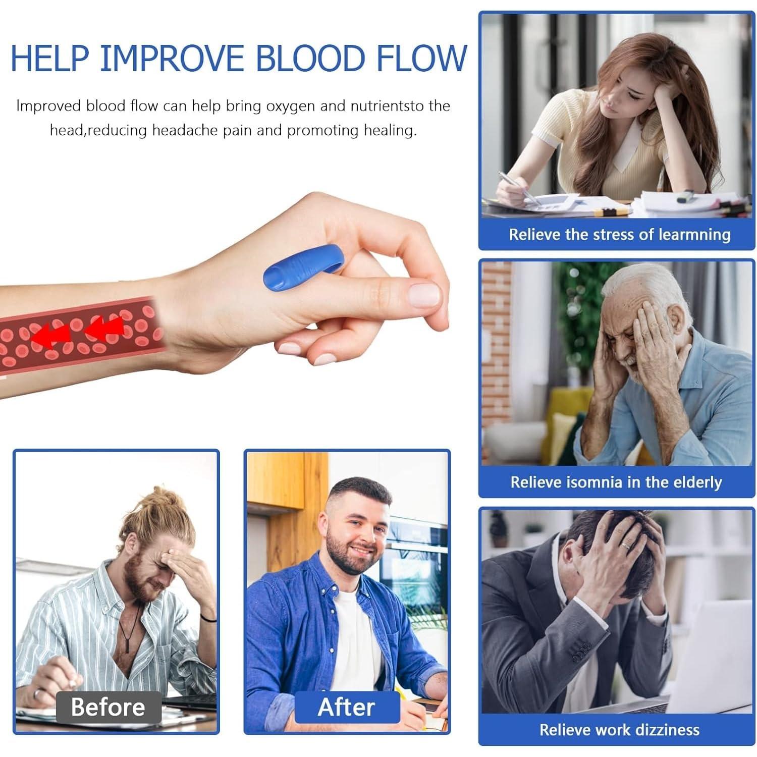 PROXISM Proxism Headache, Migraine, Tension Relief Wearable Supporting Acupressure Relaxation, Stress Alleviation, Tension Relief and Headache Relief Hand Clip Migraine Massagers For Neck&Shoulder