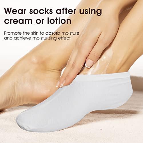 Sibba Sibba 3 Pairs Moisturizing Socks Overnight, Spa Socks, Lotion Moisturizing Socks Spa Overnight Absorbing for Dry Cracked Feet