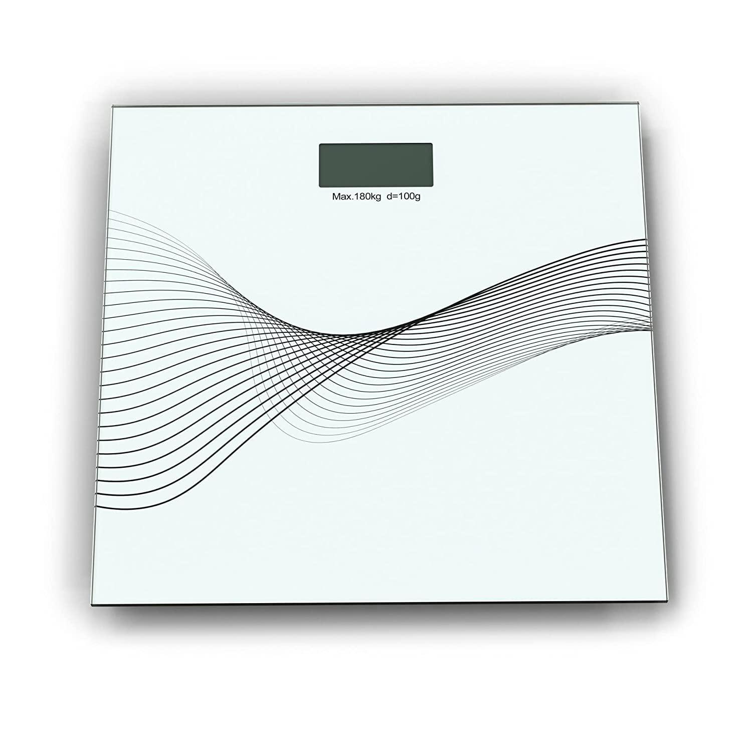 HomeFast HomeFast Digital Body Weight Bathroom Scale, Bathroom Scale, Body Weight Scale Digital Glass LCD Display Scale For Measures Weight up to 180KG