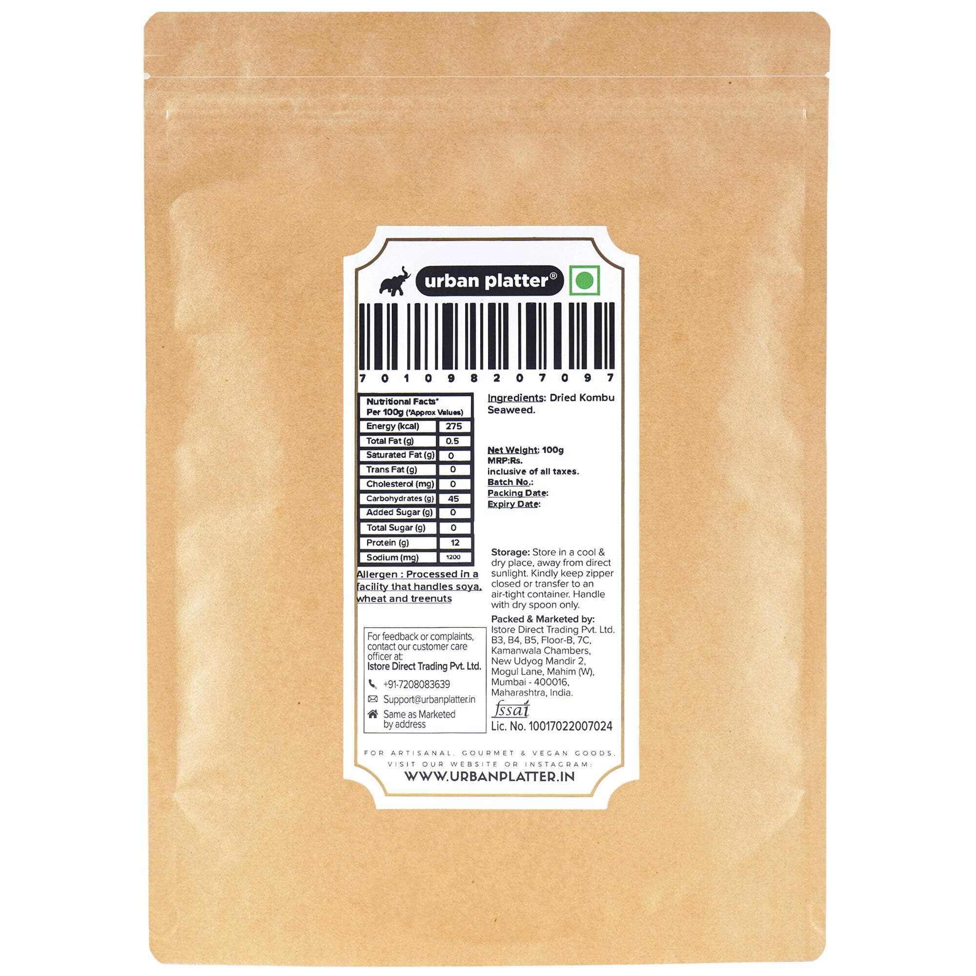 urban platter Urban Platter Dried Kombu Strips, 100 g