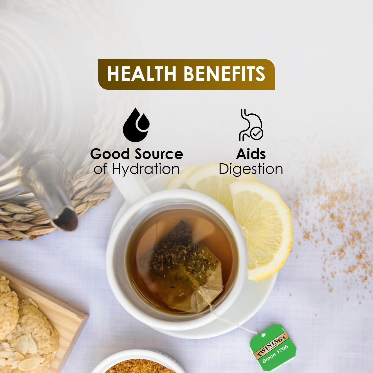 Twinings Twinings Green Tea & Lemon, 25 Teabags, Green Tea, Deliciously Sweet & Tangy Lemon