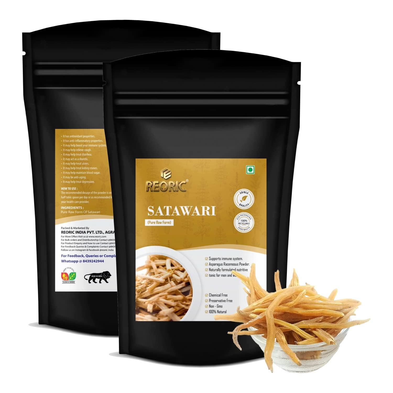 REORIC REORIC Raw Shatavari - 100g | Shatawar Root-Shatawari Whole | Natural Shatavar root | Asparagus Racemosus | Indian Asparagus