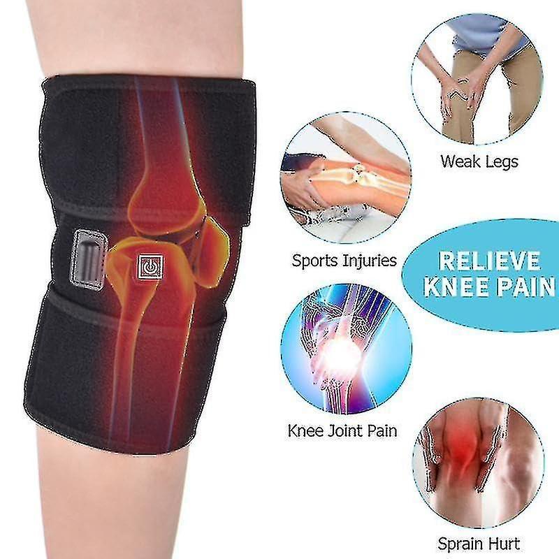 Flipco Flipco Knee Heating Pad for Arthritis Pain Relief, Electric Heat Knee Support with 3 Temperature Control Thermal Therapy for Joint Soreness, Swelling, Cramps, Rheumatism