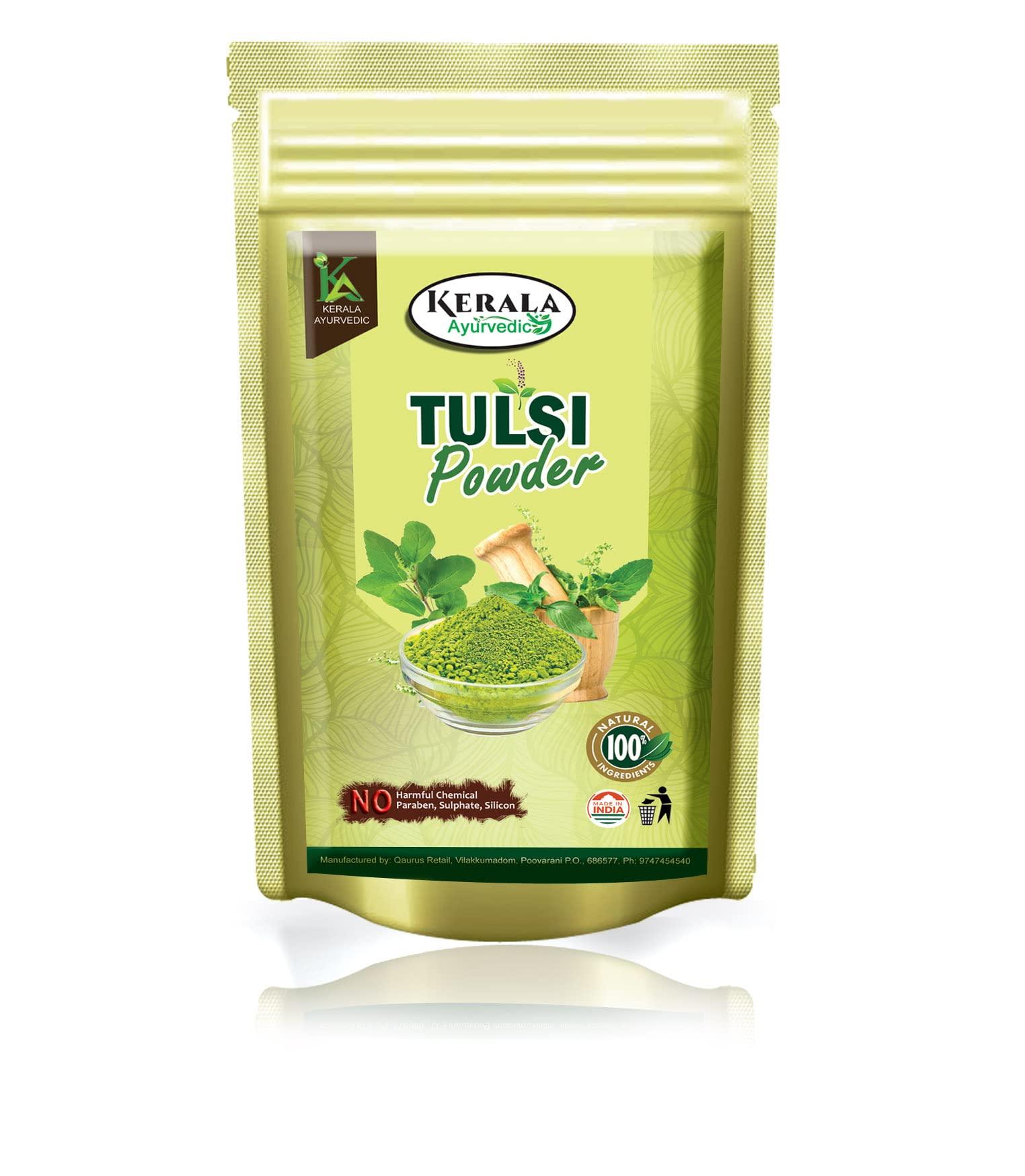 Kerala Ayurvedic Kerala Ayurvedic Tulsi Powder, 100g Pouch | Boosts Immunity | Anti-septic | Anti-Inflammatory | Organically Harvested