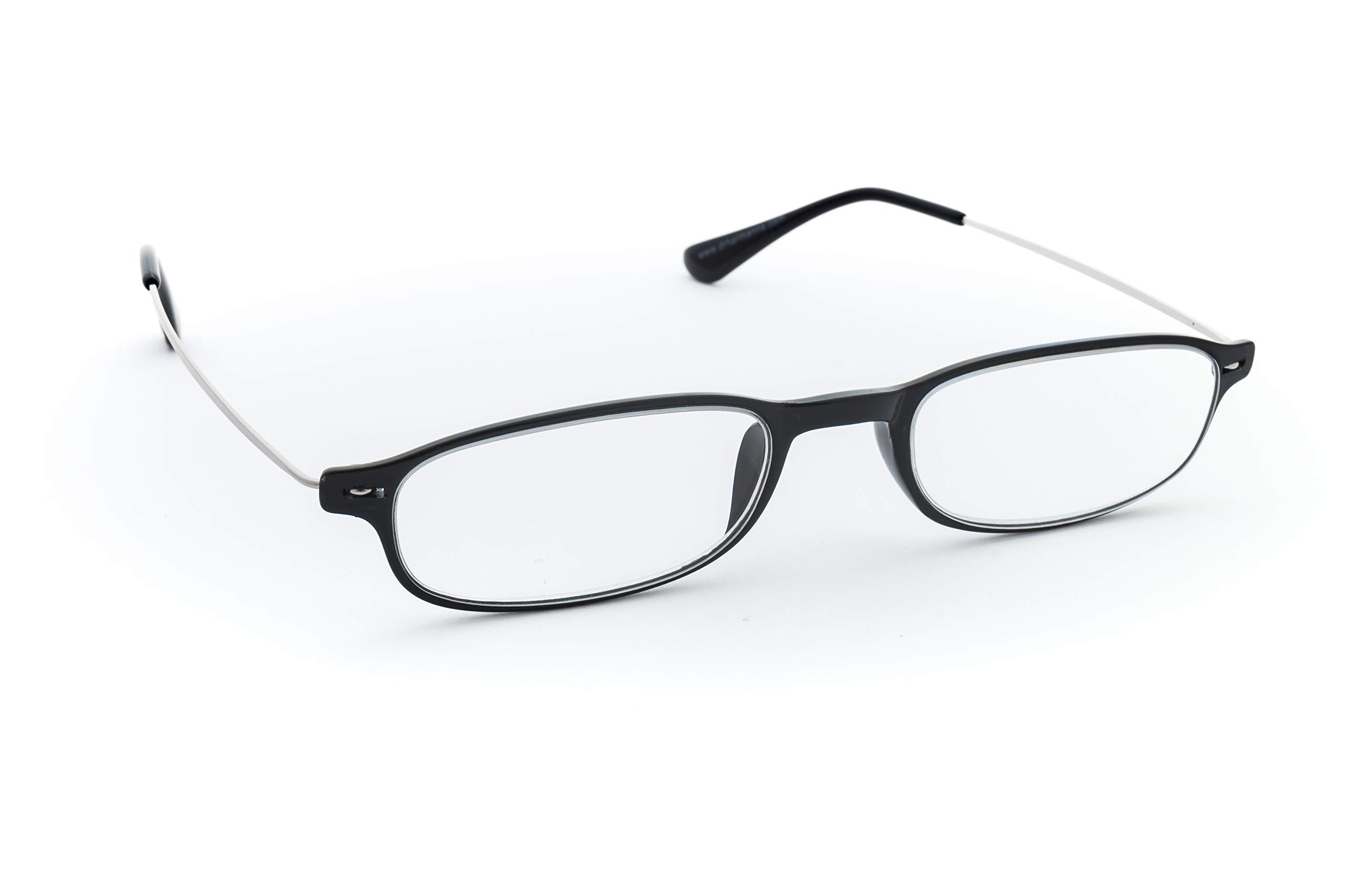 Dr.Harmann\'s Dr.Harmann\'s Rectangular Reading Glasses (Black) (Library 4 +1.50)