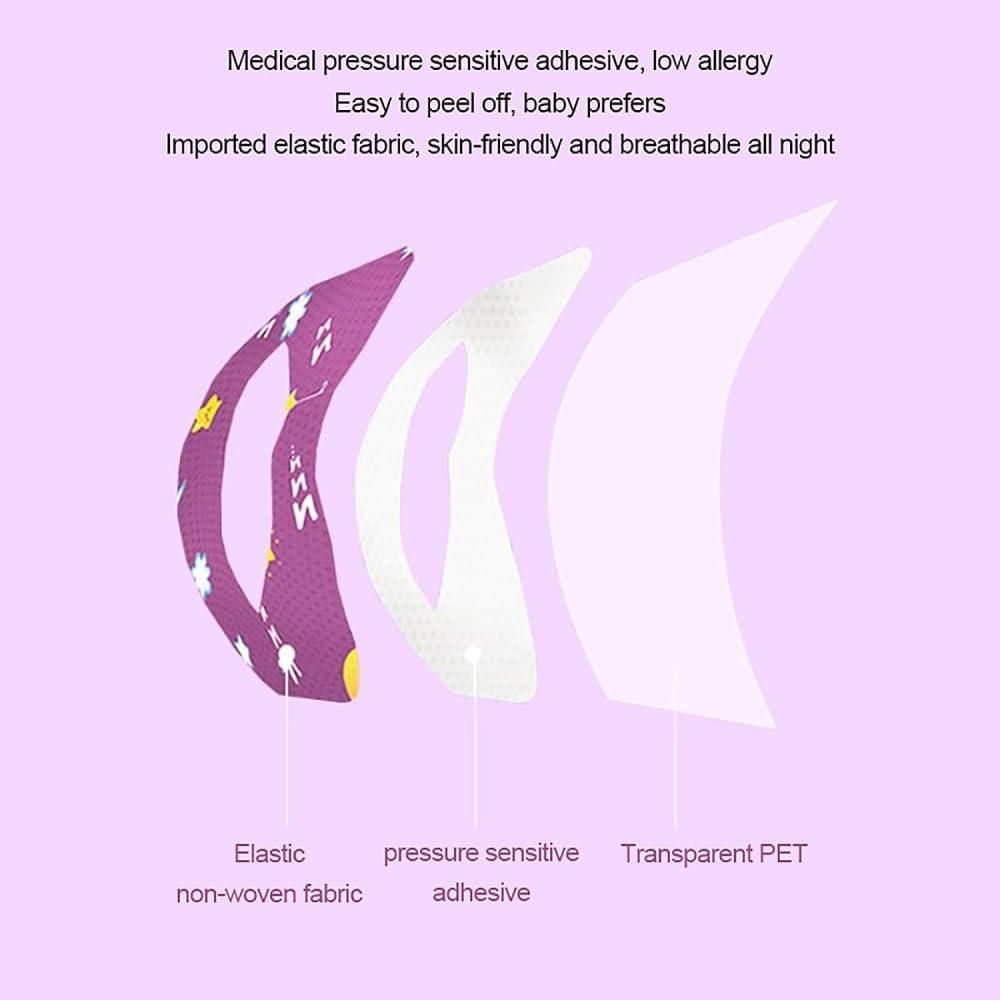 Kofati Anti-Snoring Sticker non-woven fabric Anti-Snoring Sticker Mouth Correction Sticker Mouth Tape for Sleeping,Kids Sleep Strips, Mouth Strips for Sleeping,for Children Adult Night Sleep(30 pcs)