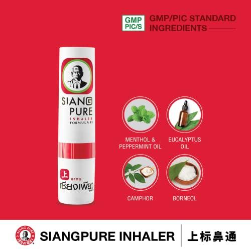 Siang Pure Siang Pure Oil Nasal Inhaler for Relief of Vertigo Natural Herbal Net Vol 2 cc (THAILAND) (Pack of 6)