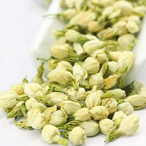 A D FOOD & HERBS A D Food & Herbs Dried Jasmine Flower / Chameli ke phool Aromatic Petals Aromatic Edible for Homemade Lattes, Tea Blends, Bath Salts, Gifts, Crafts 500 GMS