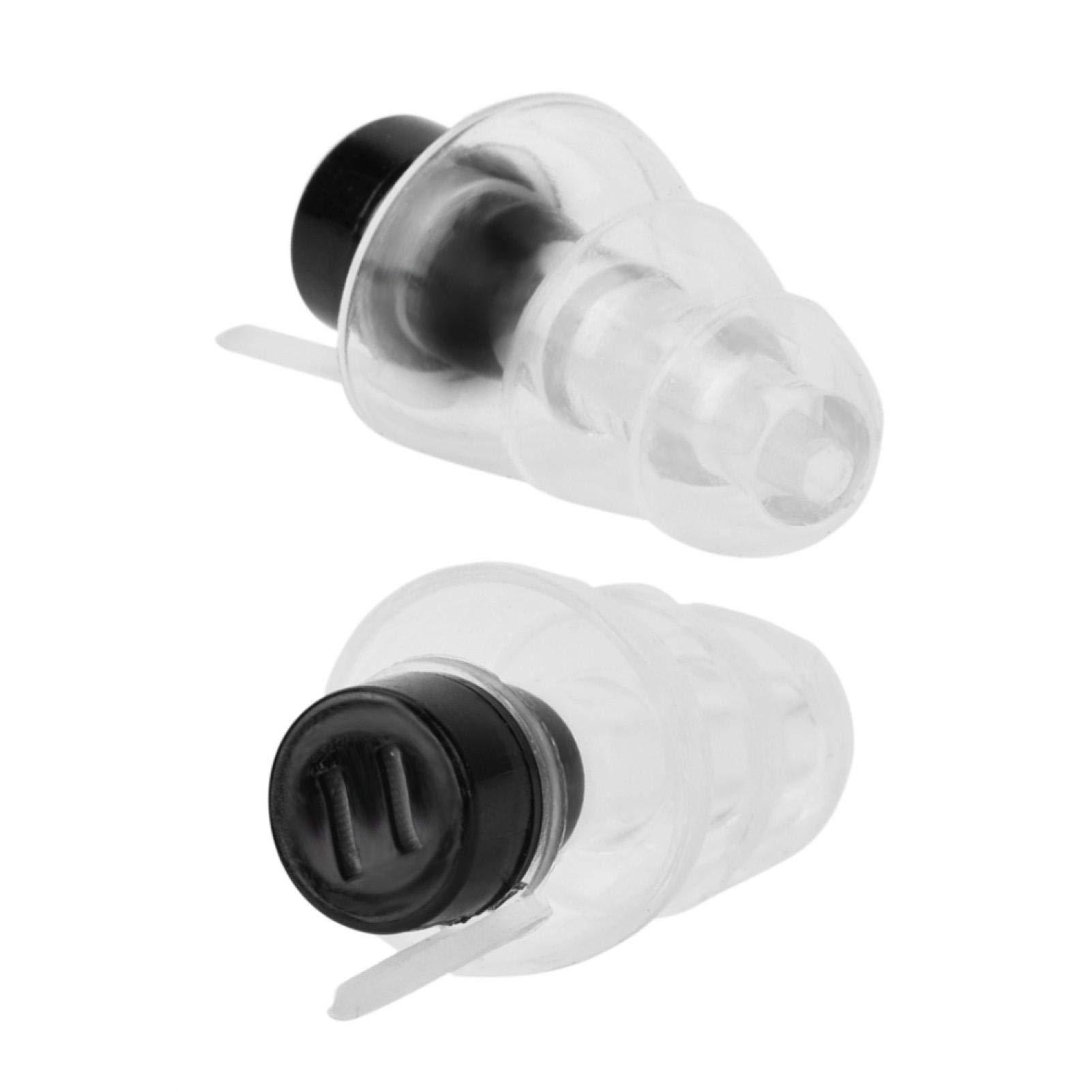 Dpofirs Earplugs, 27db Noice Reduction Rate Music Ear Plugs, High Fidelity for DJ Bars(black)