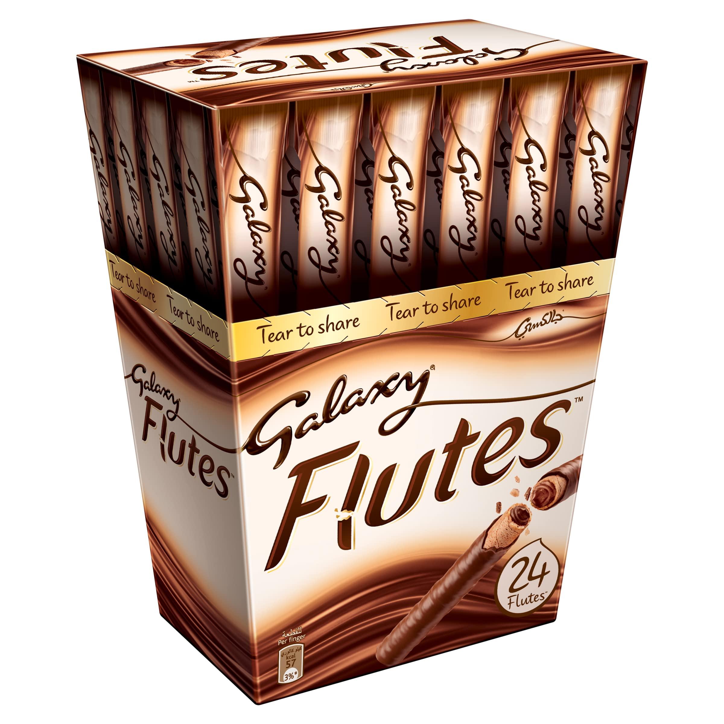 Galaxy Chocolate Galaxy Flutes Chocolate Cream With Crispy Waffer 24 × 11.5g