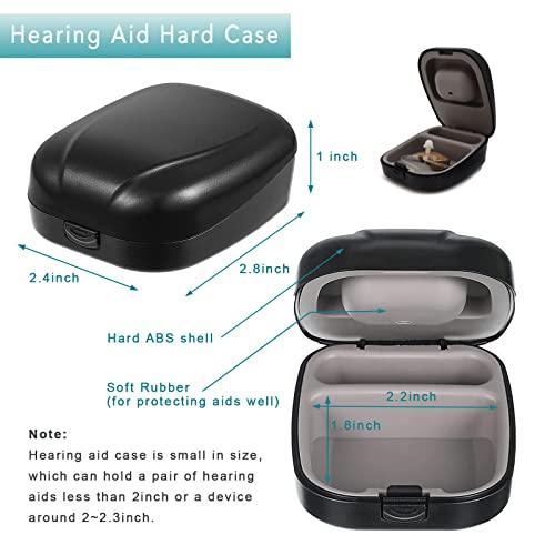 BOCOKO Universal Small Carry Case with Silicone Lining for PSAPs hearing aid